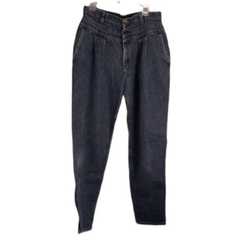 Lee Size 18 Med Jeans Womens High Waist Pleated Denim Blue Mom Vintage early 90s